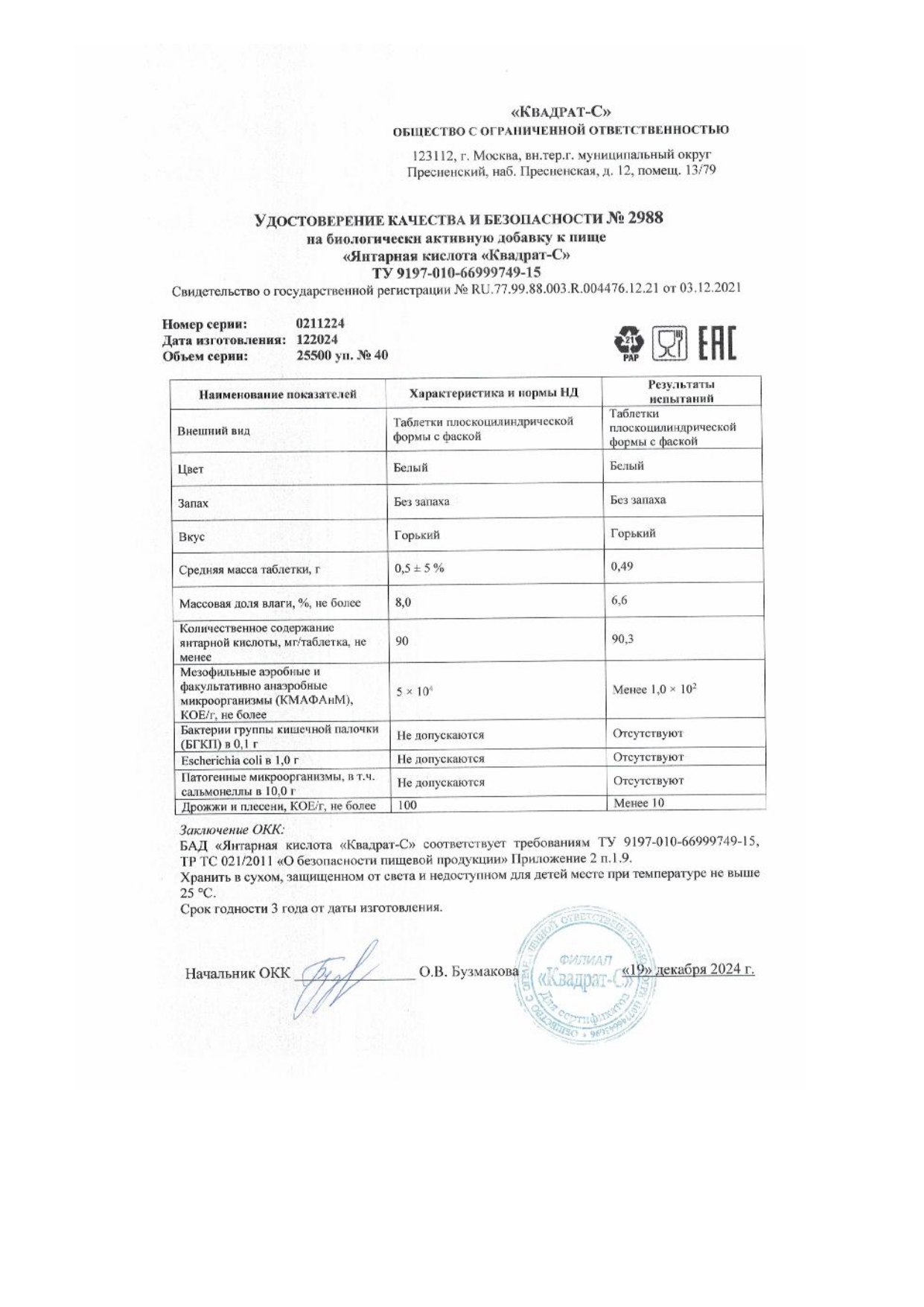 Паспорт №122024